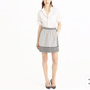 J. Crew Textured Block Print Skirt Size 6
